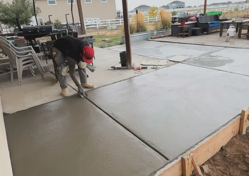 Covered Patio Slab Extension in Hanford