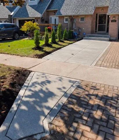 Front Walkway with Paver Border in Visalia