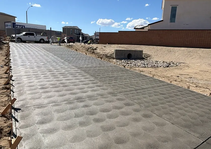 New-Construction Driveways and Sidewalk in Tulare