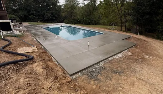 Pool Deck Concrete for a New Pool in Lindsay, photo 1