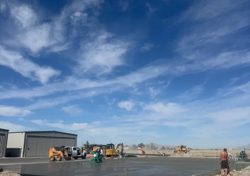 Metal Shop Slab Foundation in Hanford