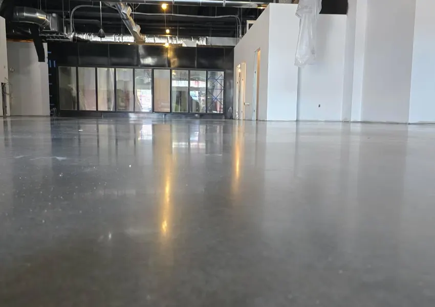 Stained Commercial Showroom Floor in Visalia
