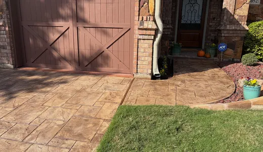 Stamped Ashlar Entry Courtyard in Tulare, photo 5
