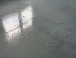 Fresh stain on an interior concrete slab