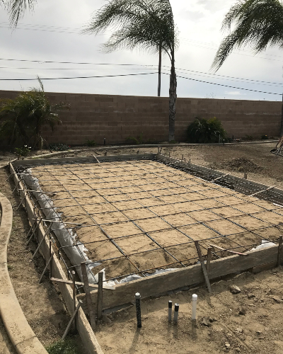 before - foundation work